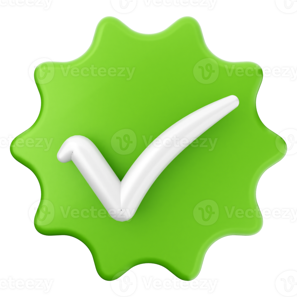 A green check mark on a black background png