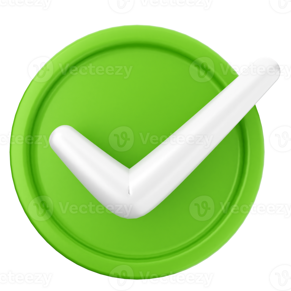 A green check mark on a black background png