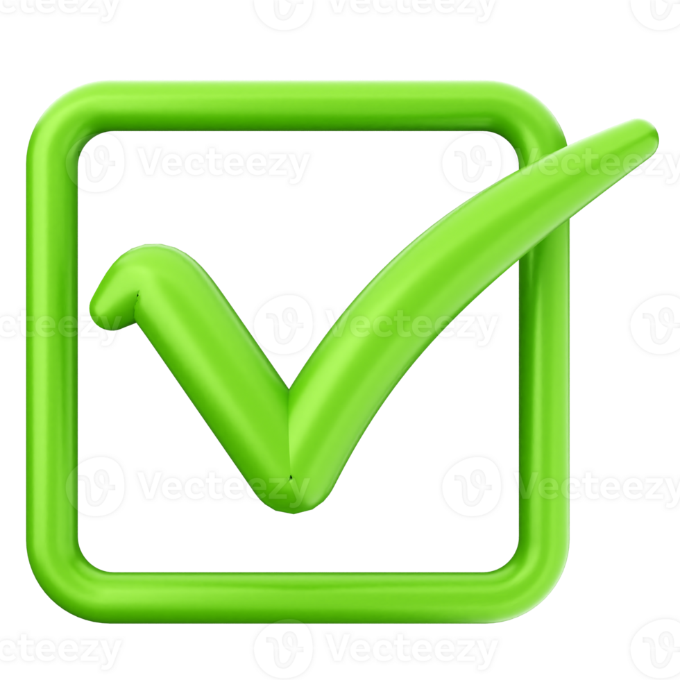 Green check mark icon on black background png