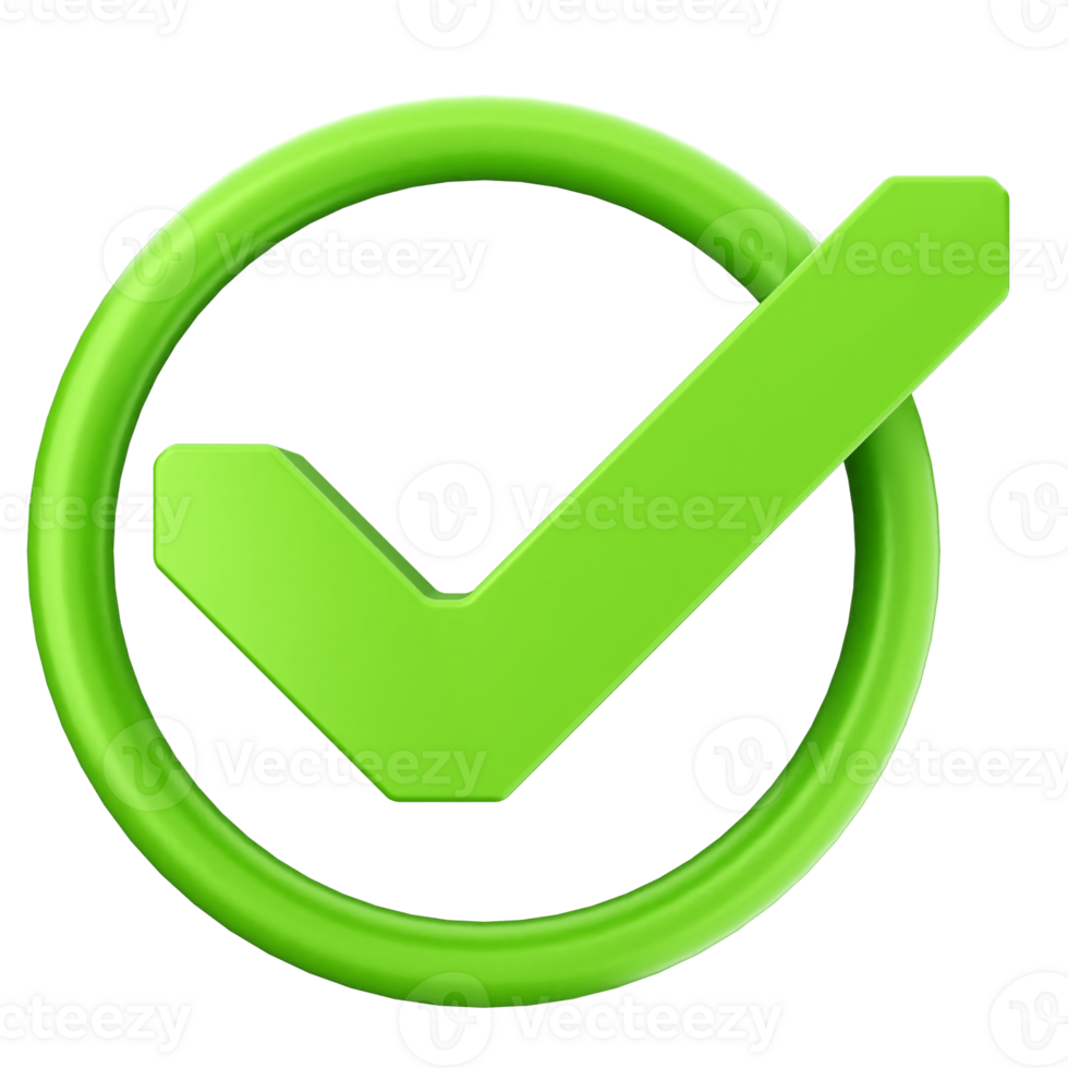 A green check mark icon on a black background png