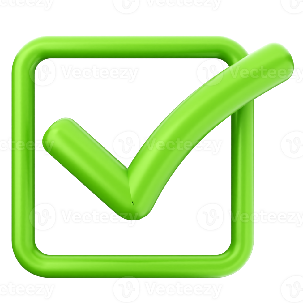 Green check mark icon on black background png