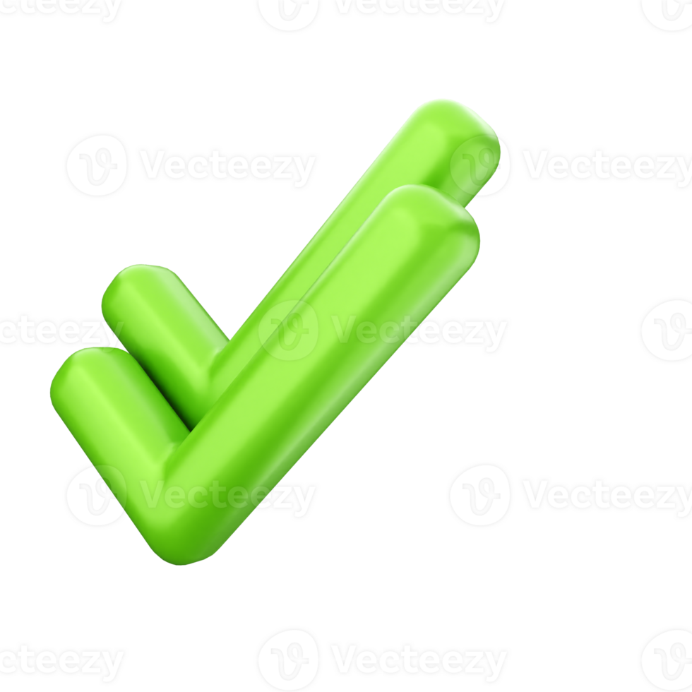 A green check mark on a black background png