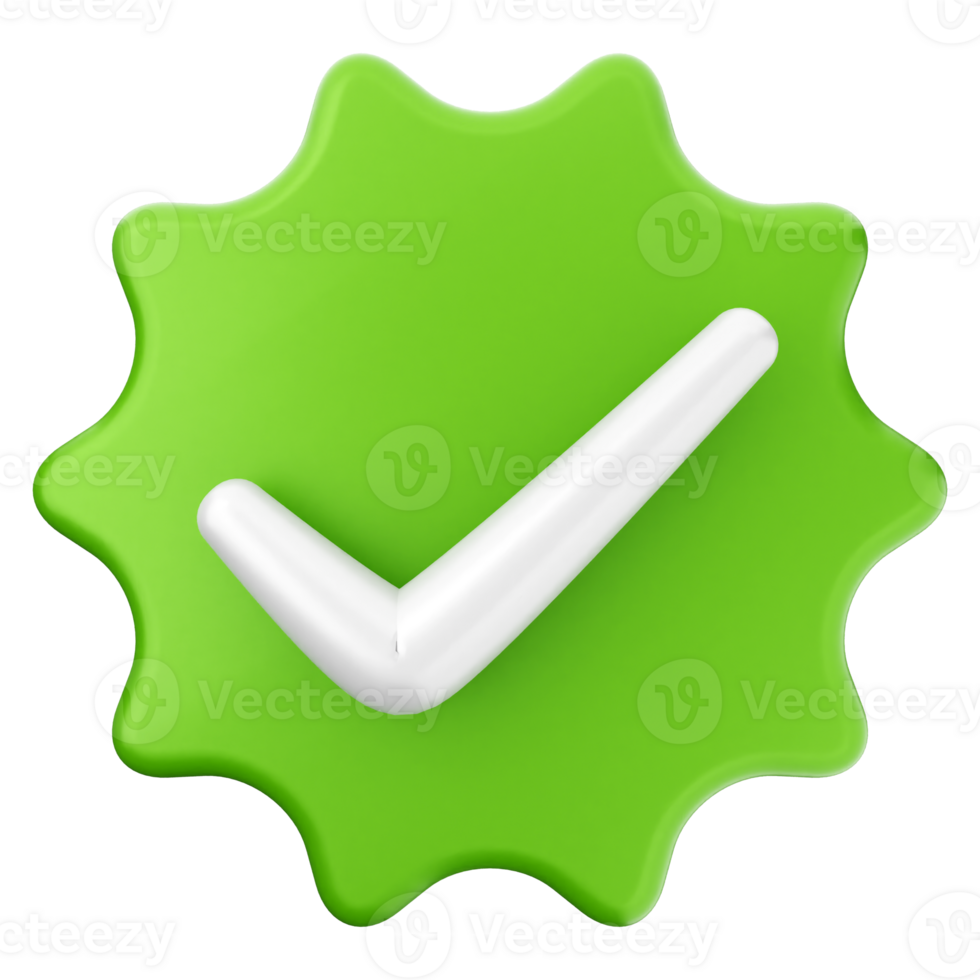 A green check mark on a black background png
