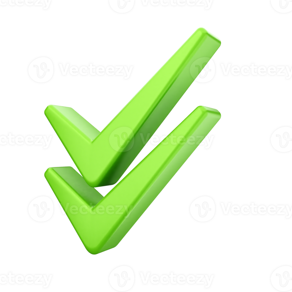Green check mark icon on black background png