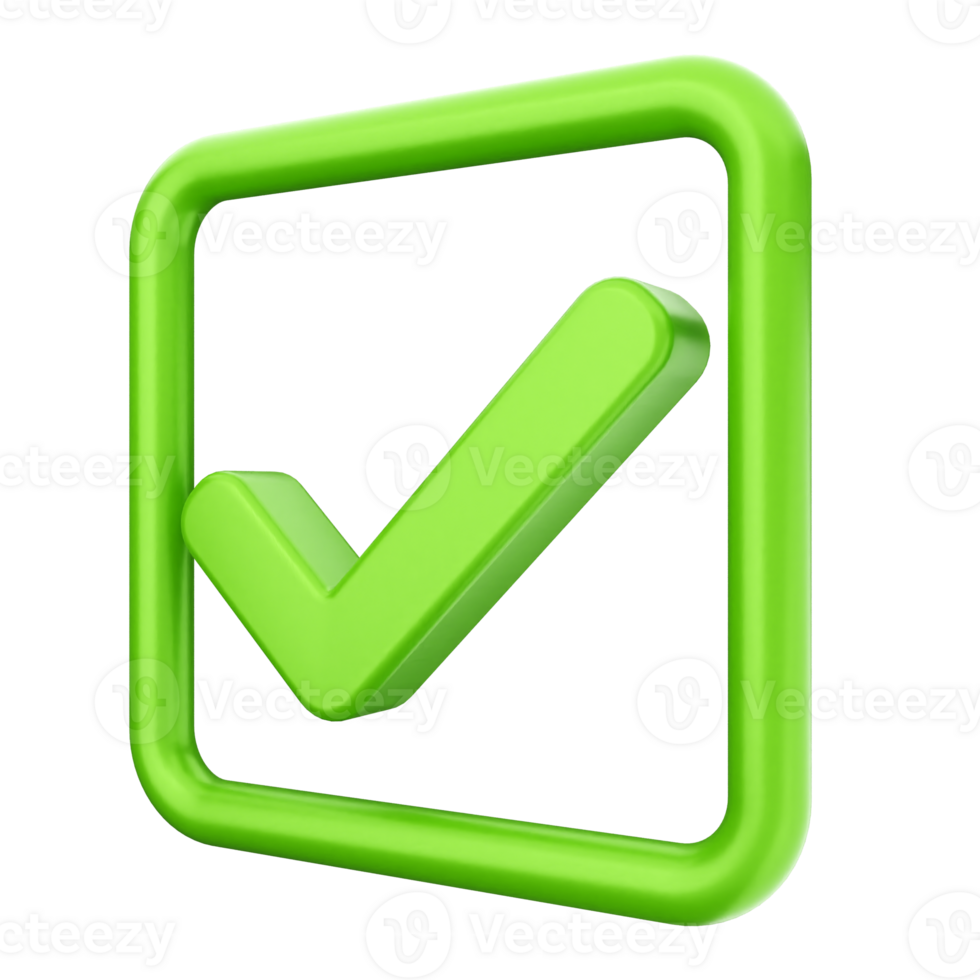 Green check mark icon on black background png