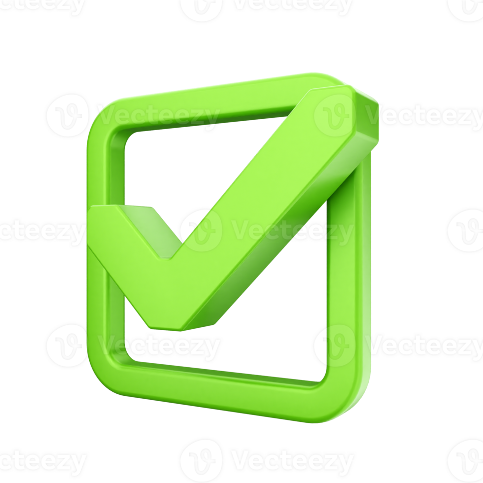Green check mark icon on black background png