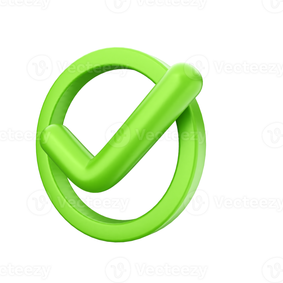 A green check mark on a black background png