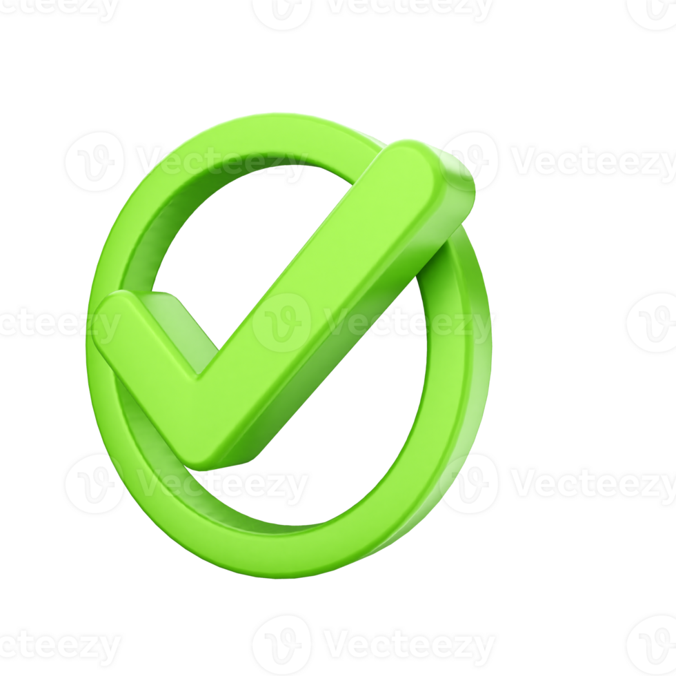 Green check mark on black background png