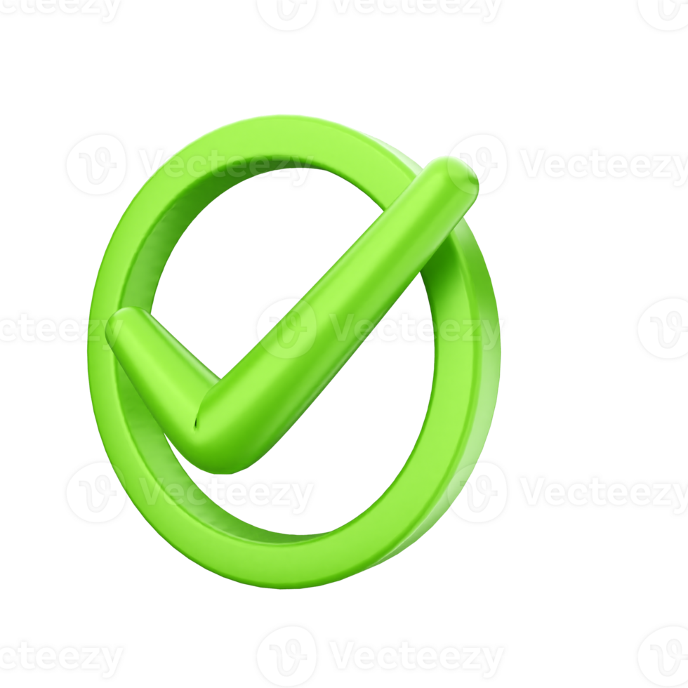 A green check mark on a black background png