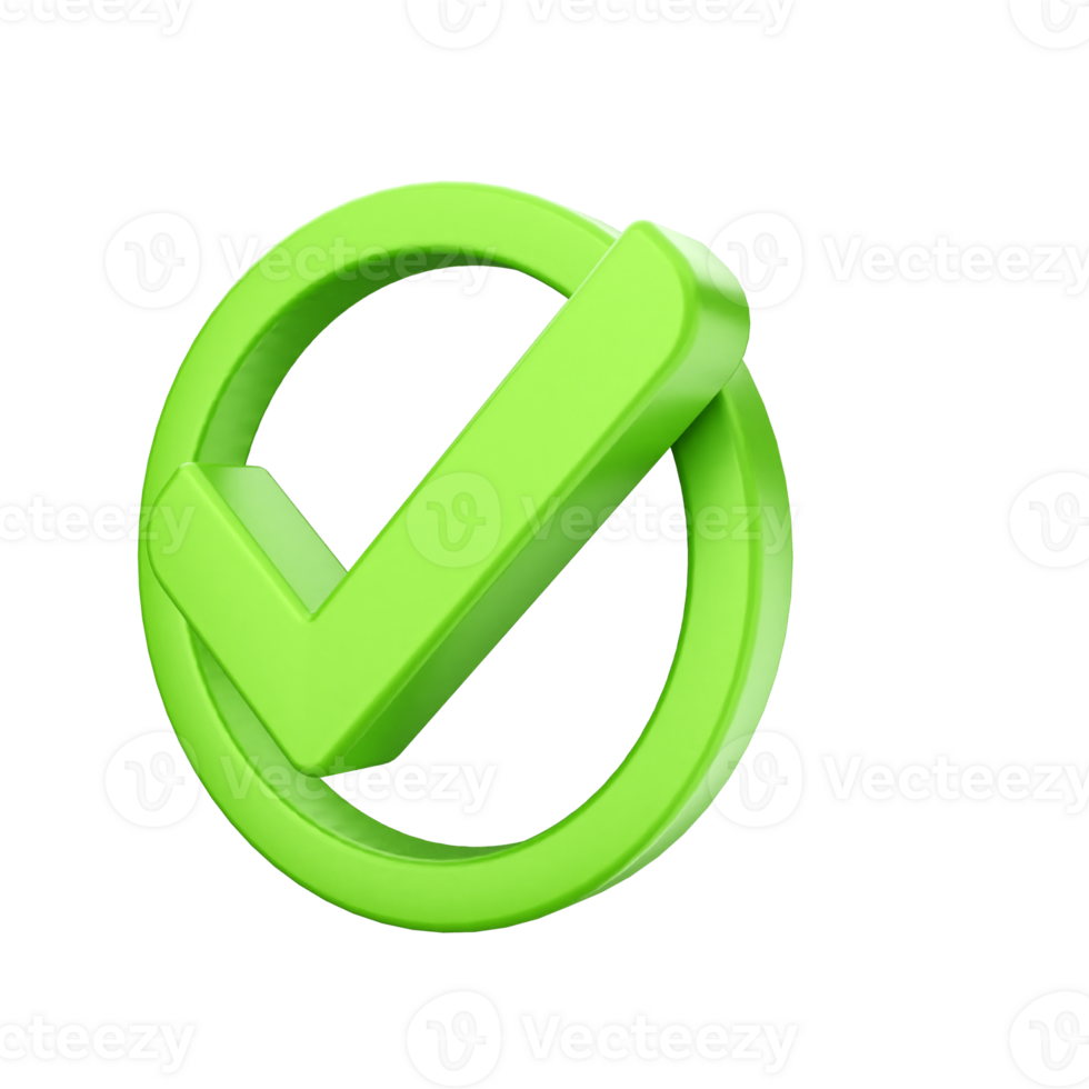 Green check mark on black background png