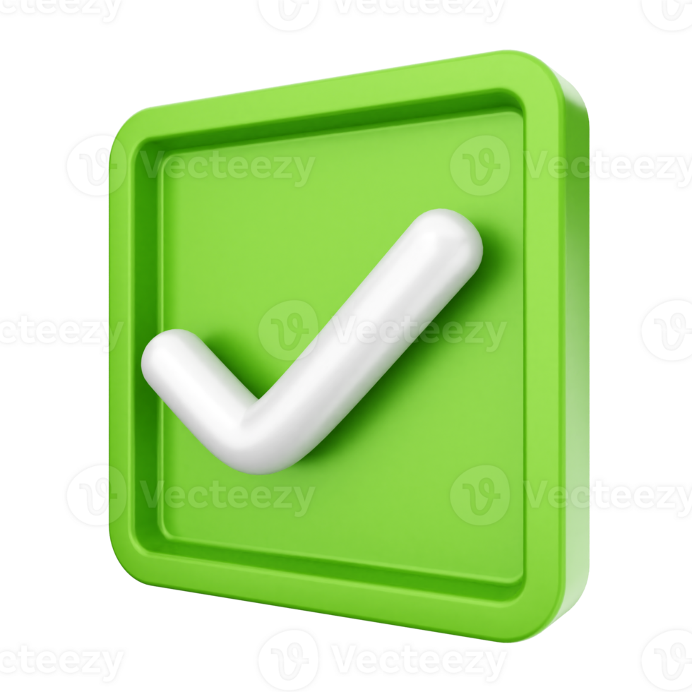 Green check mark icon on black background png