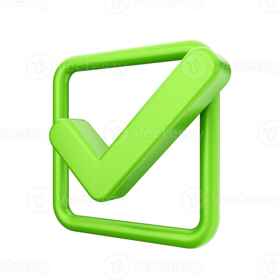 Green check mark icon on black background png