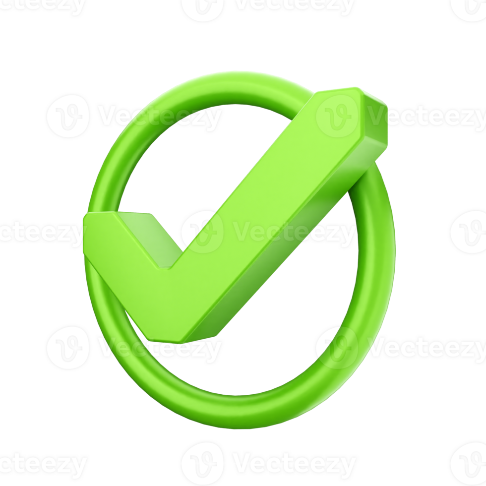 Green check mark icon on black background png