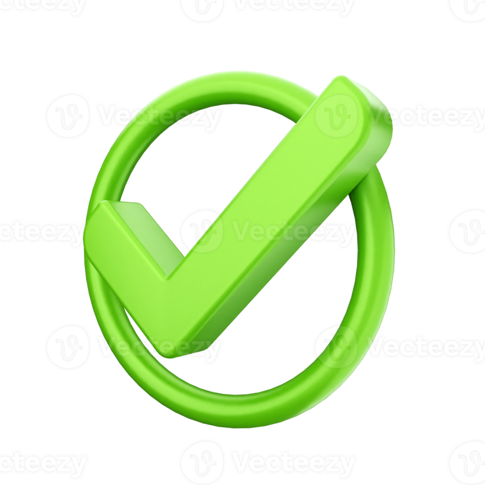Green check mark icon on black background png