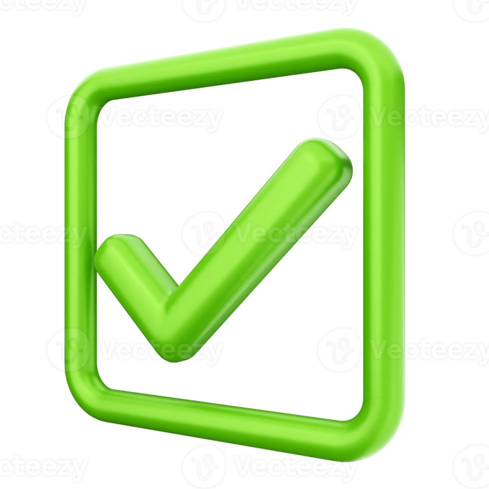 Green check mark icon on black background png