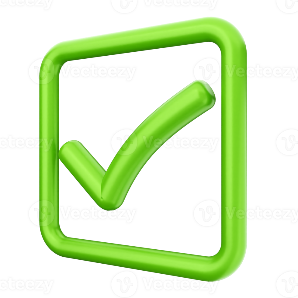 Green check mark icon on black background png