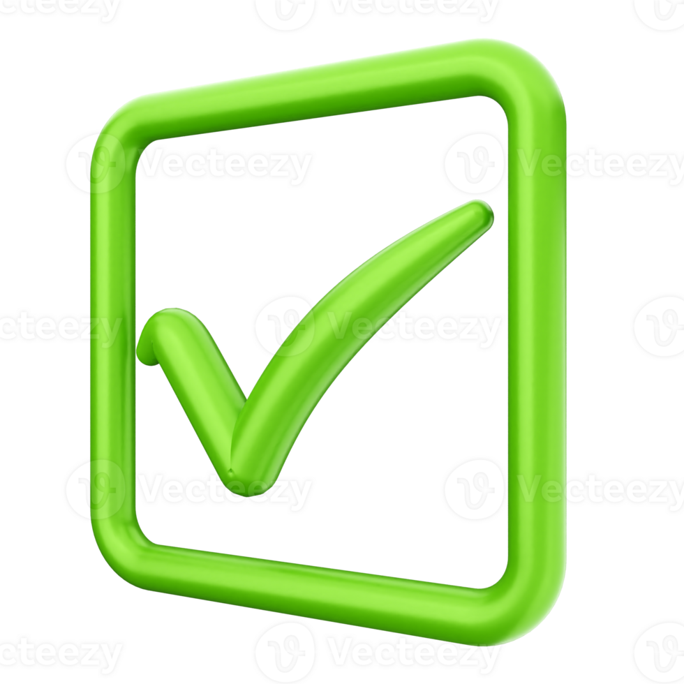 Green check mark icon on black background png
