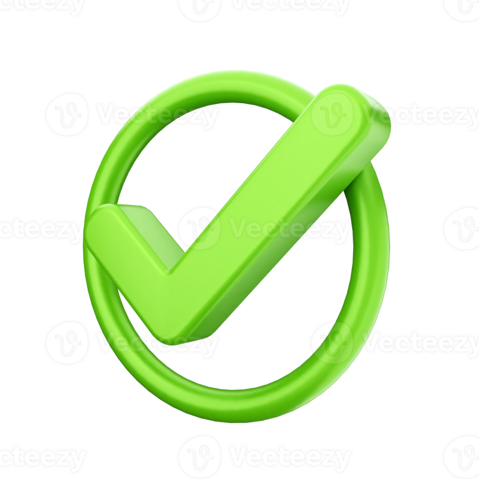 Green check mark icon on black background png