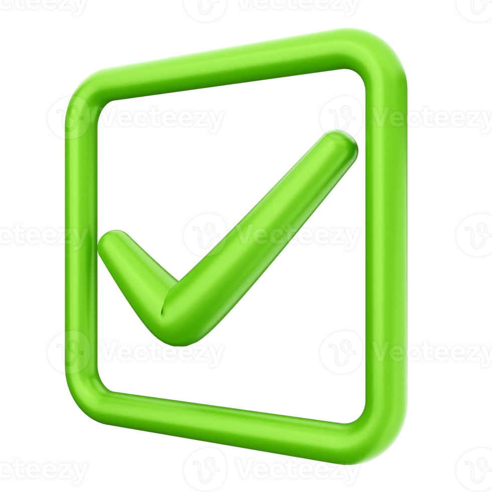 Green check mark icon on black background png