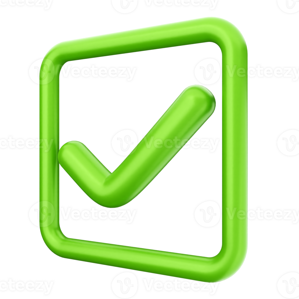 Green check mark icon on black background png