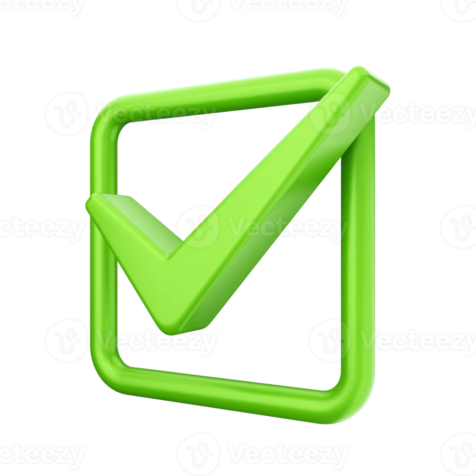 Green check mark icon on black background png