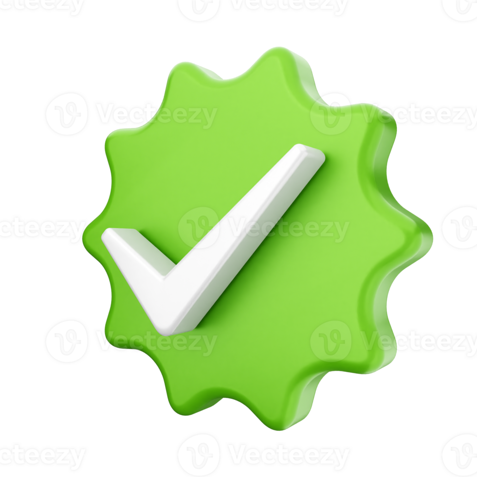 Green check mark icon on black background png