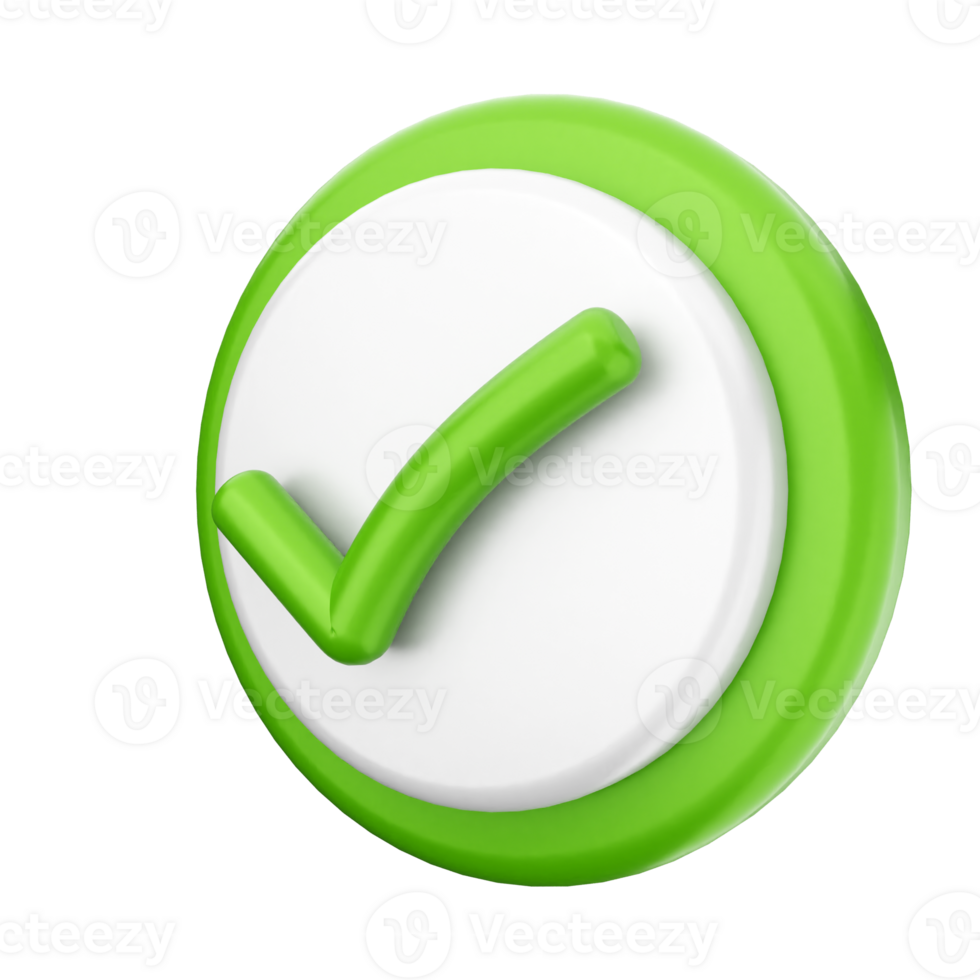 A green check mark on a black background png
