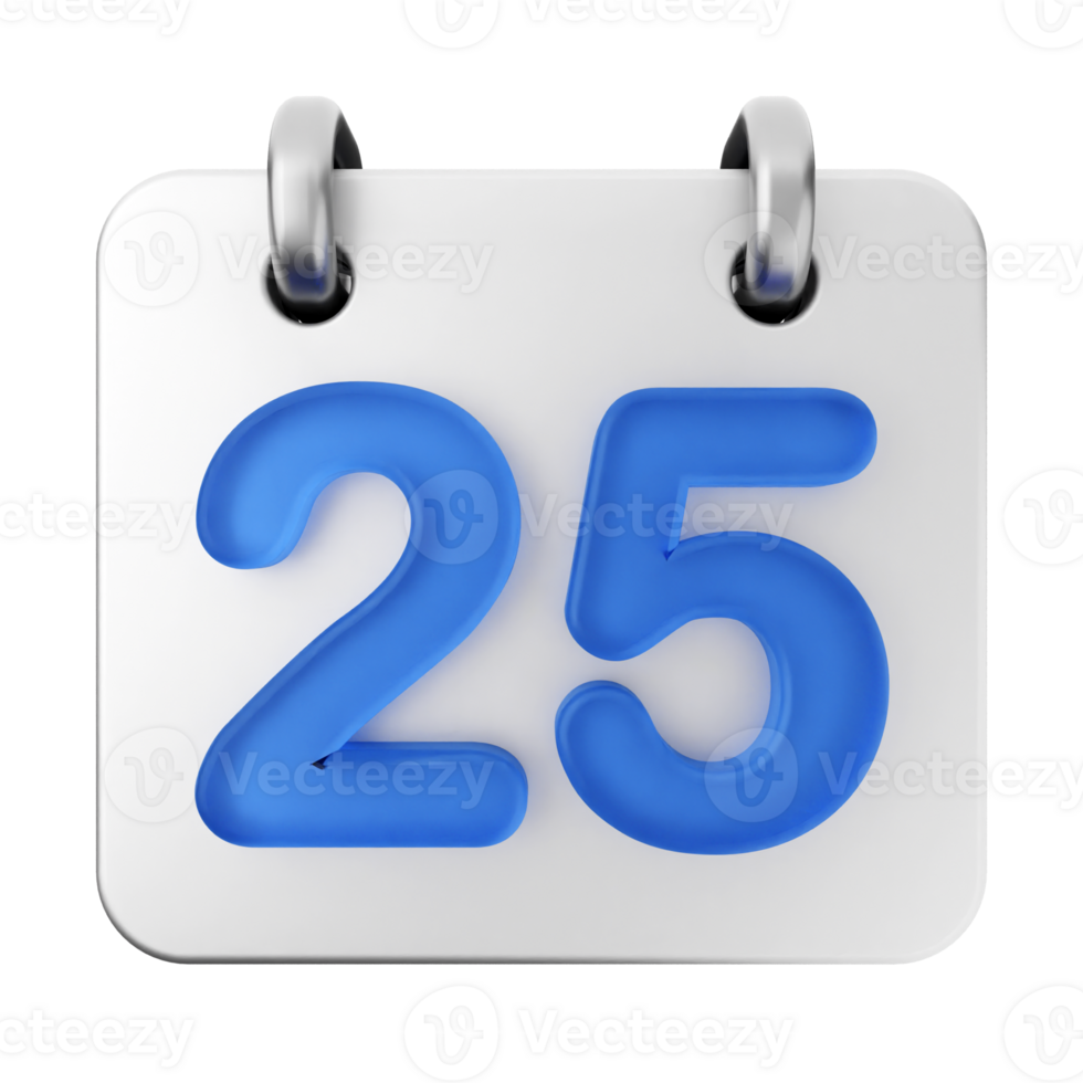 25th anniversary calendar icon png