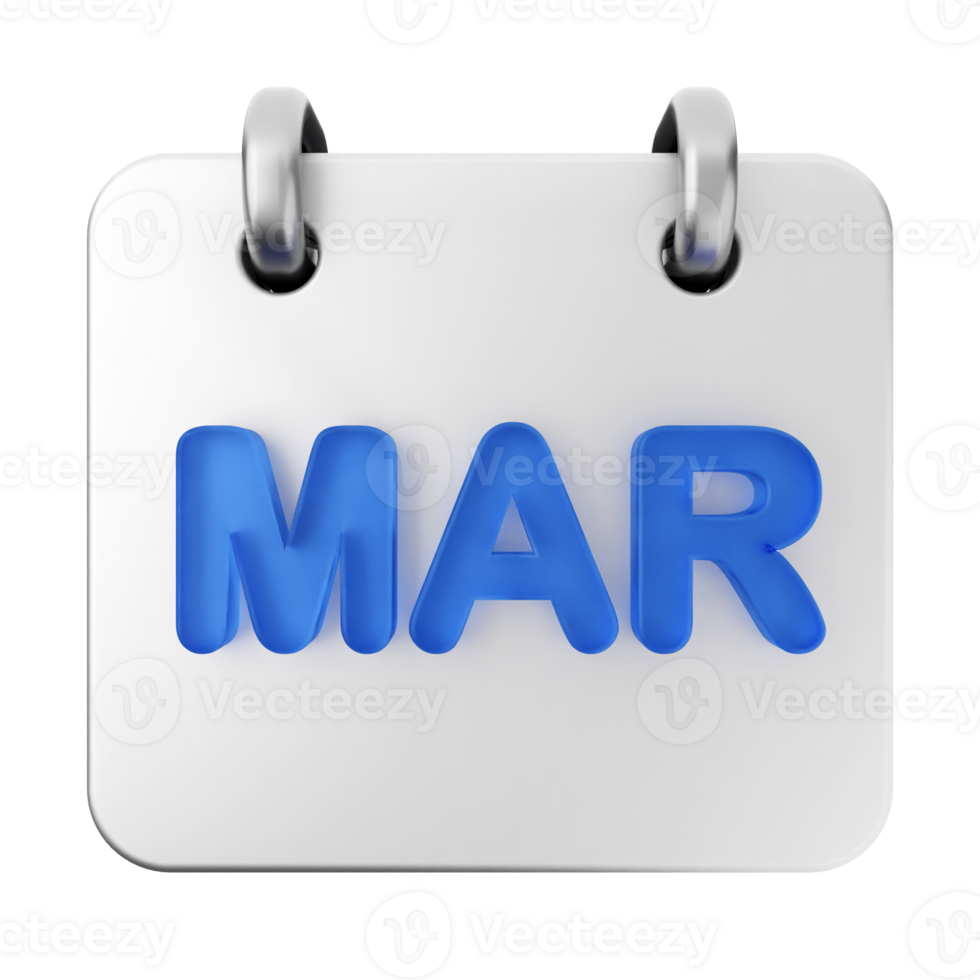 March calendar icon png