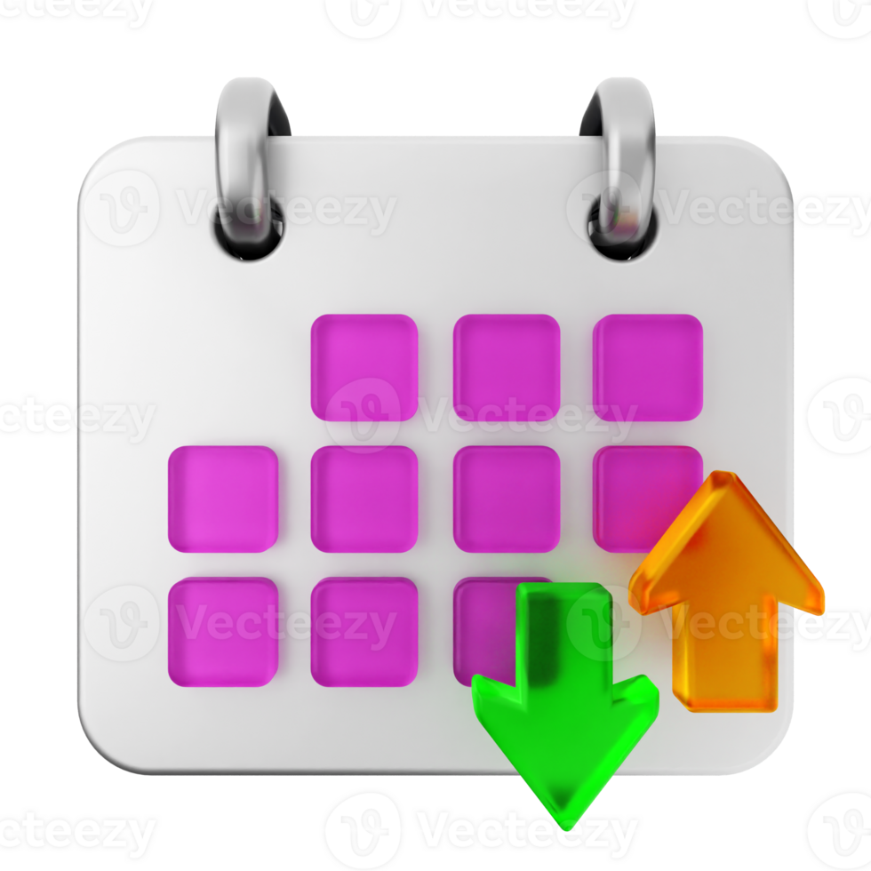 A calendar icon with an arrow pointing to the right png