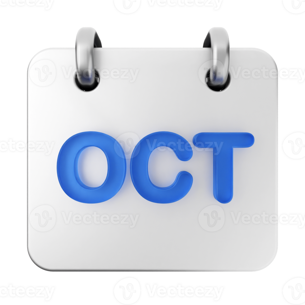 October calendar icon png