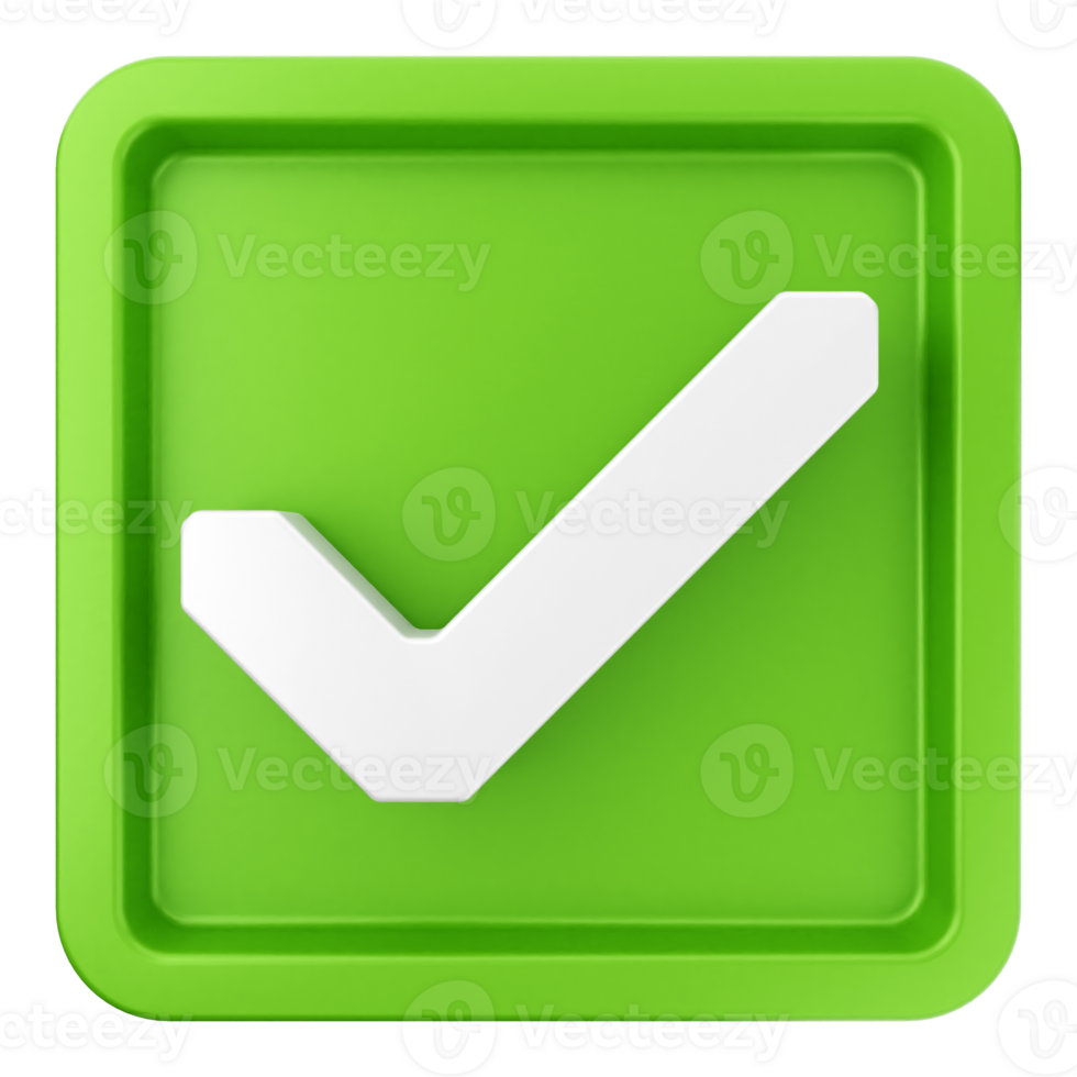 A green check mark icon on a black background png