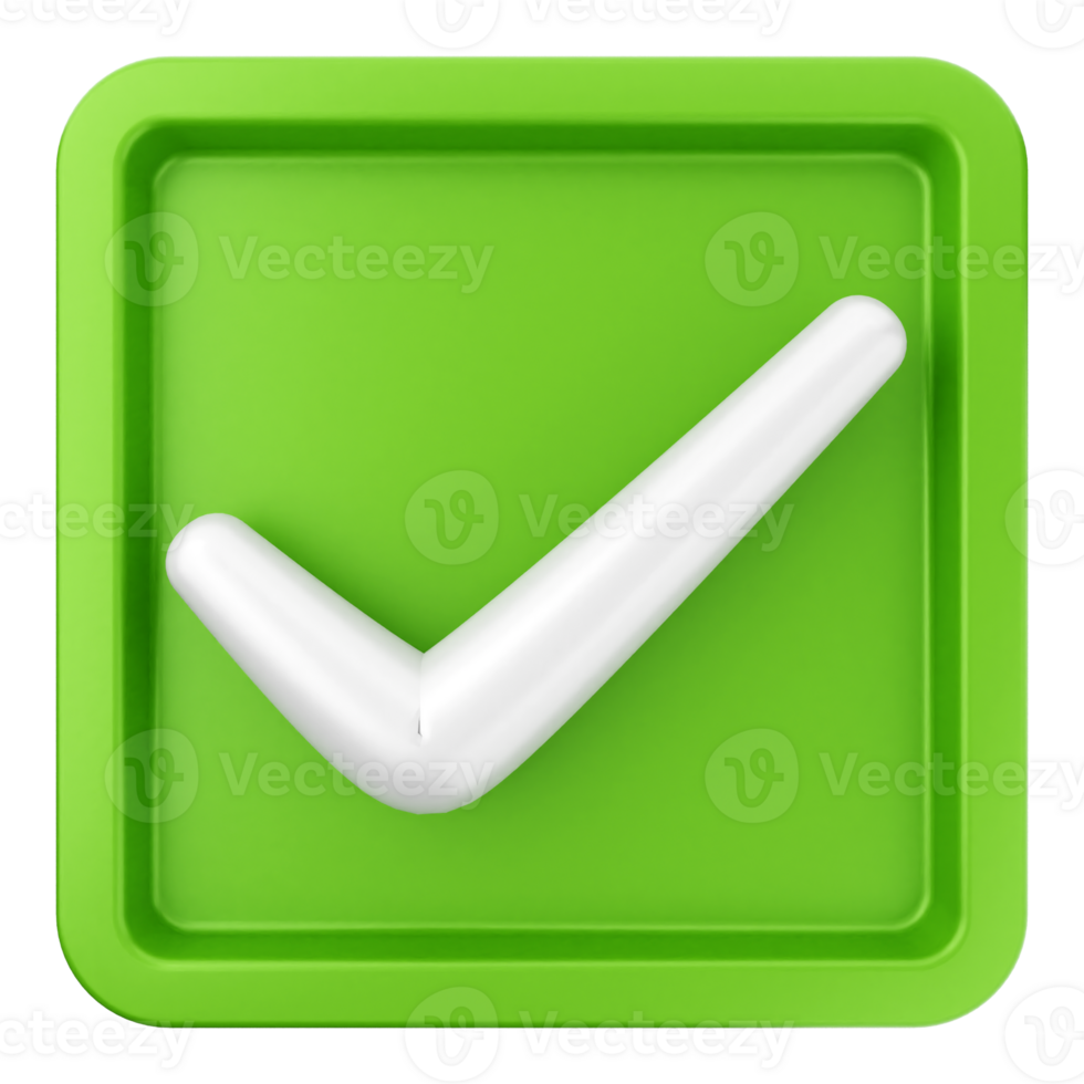 A green check mark icon on a black background png