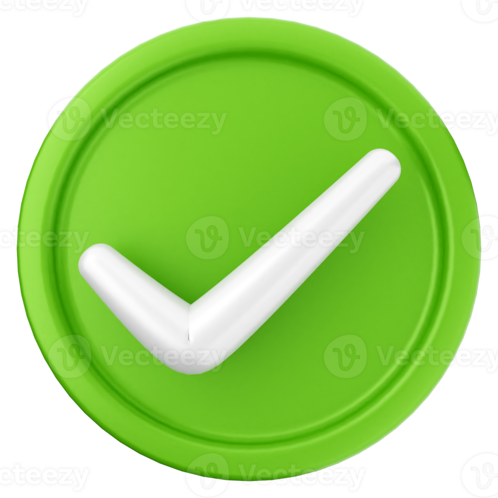 A green check mark icon on a black background png