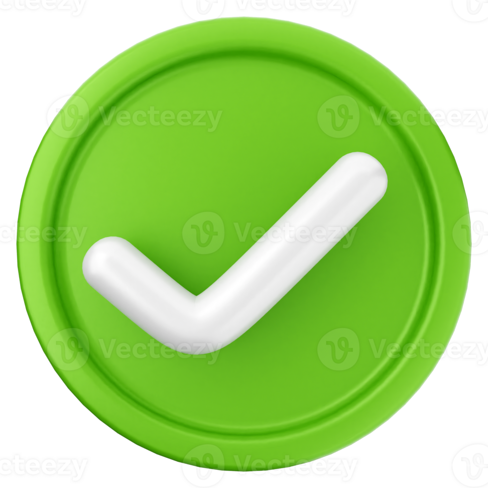 A green check mark icon on a black background png