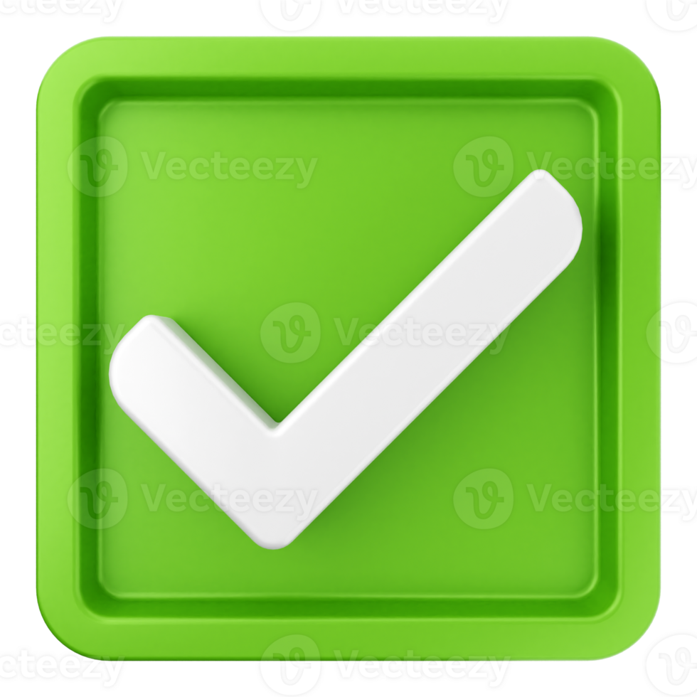 A green check mark icon on a black background png