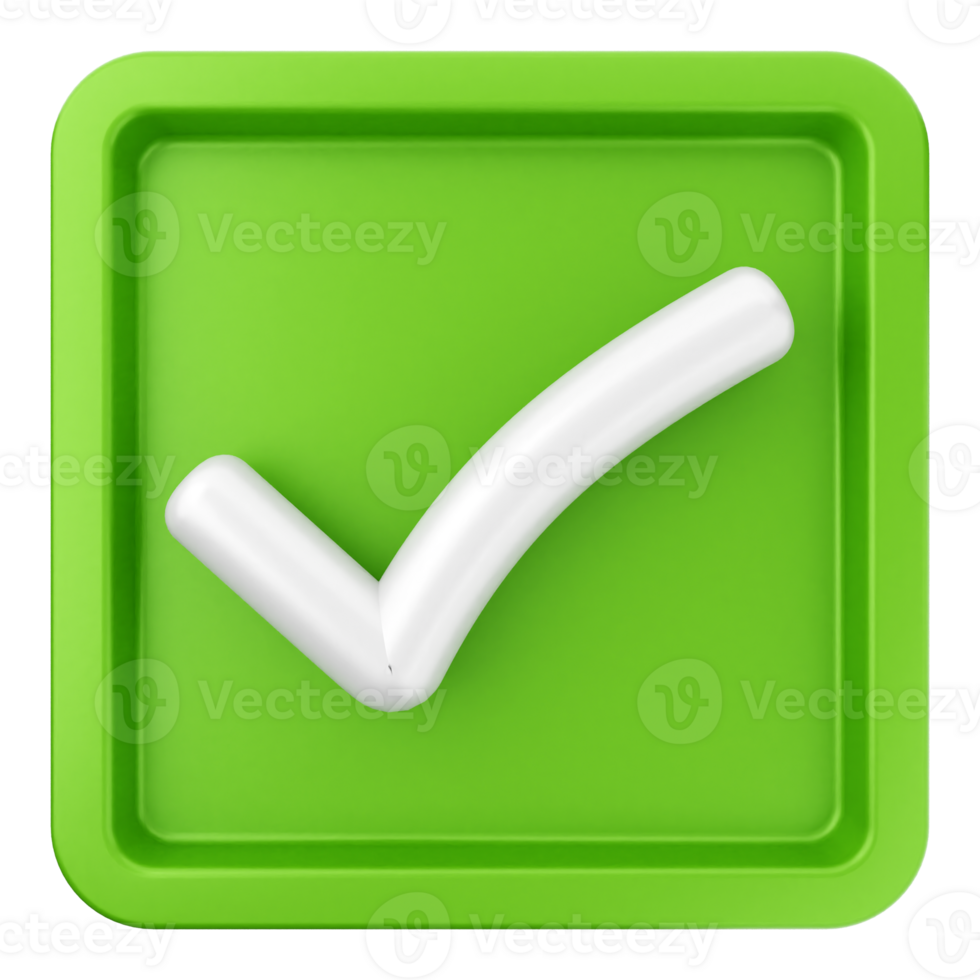 A green check mark icon on a black background png