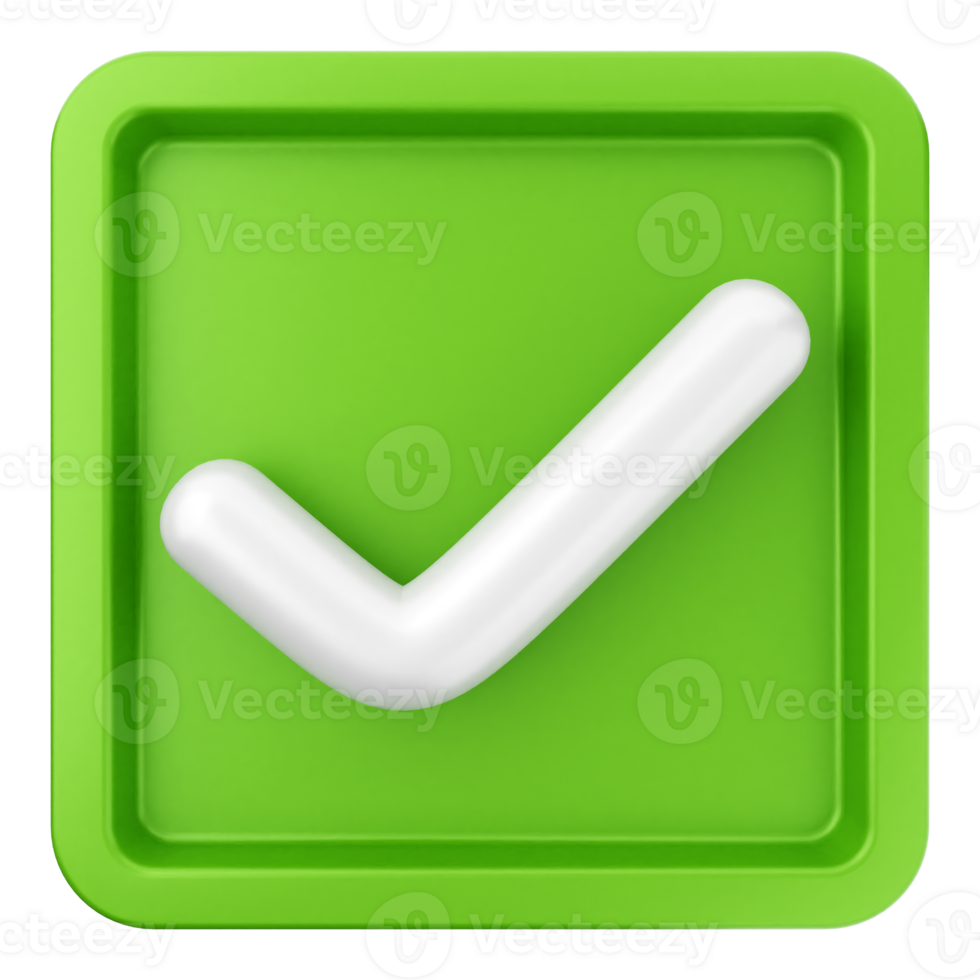 A green check mark icon on a black background png