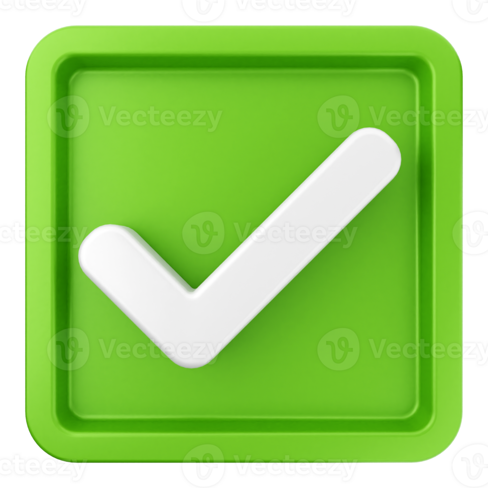 A green check mark icon on a black background png