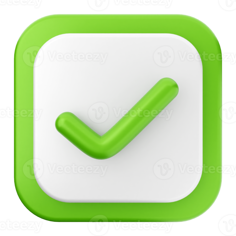 A green check mark icon on a black background png