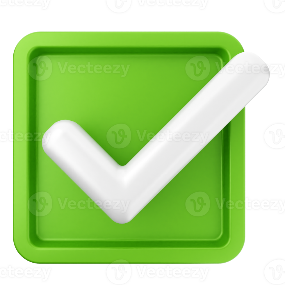 Green check mark icon on black background png