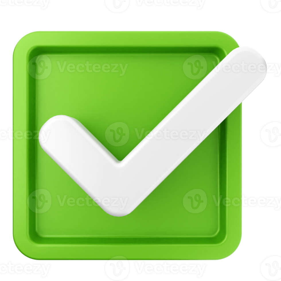 A green check mark icon on a black background png