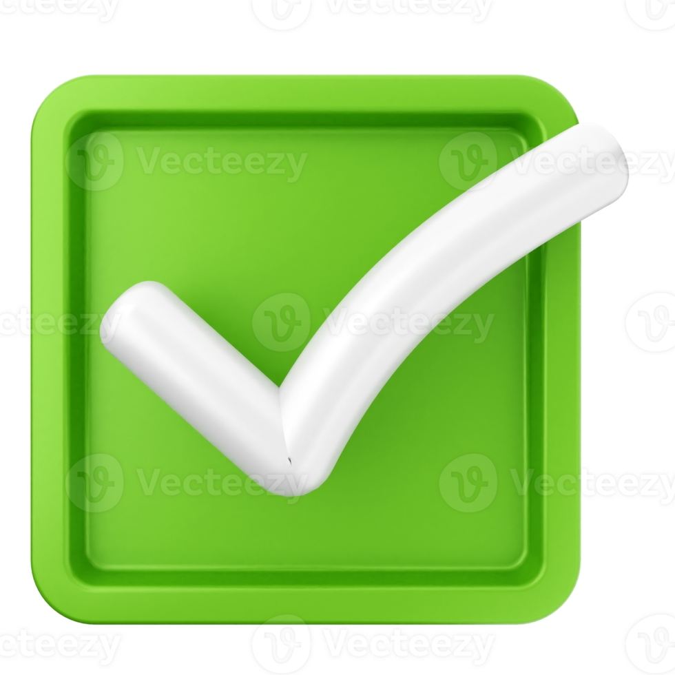 Green check mark icon on black background png