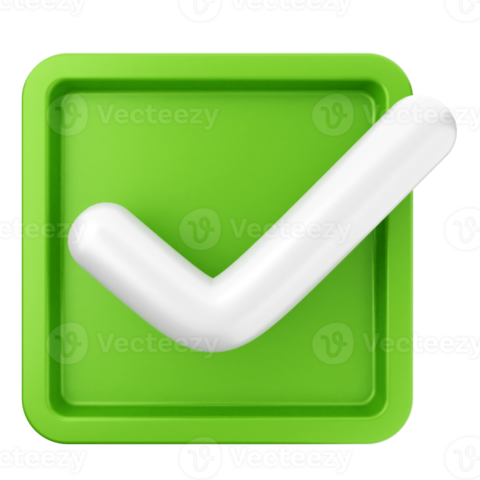 A green check mark icon on a black background png