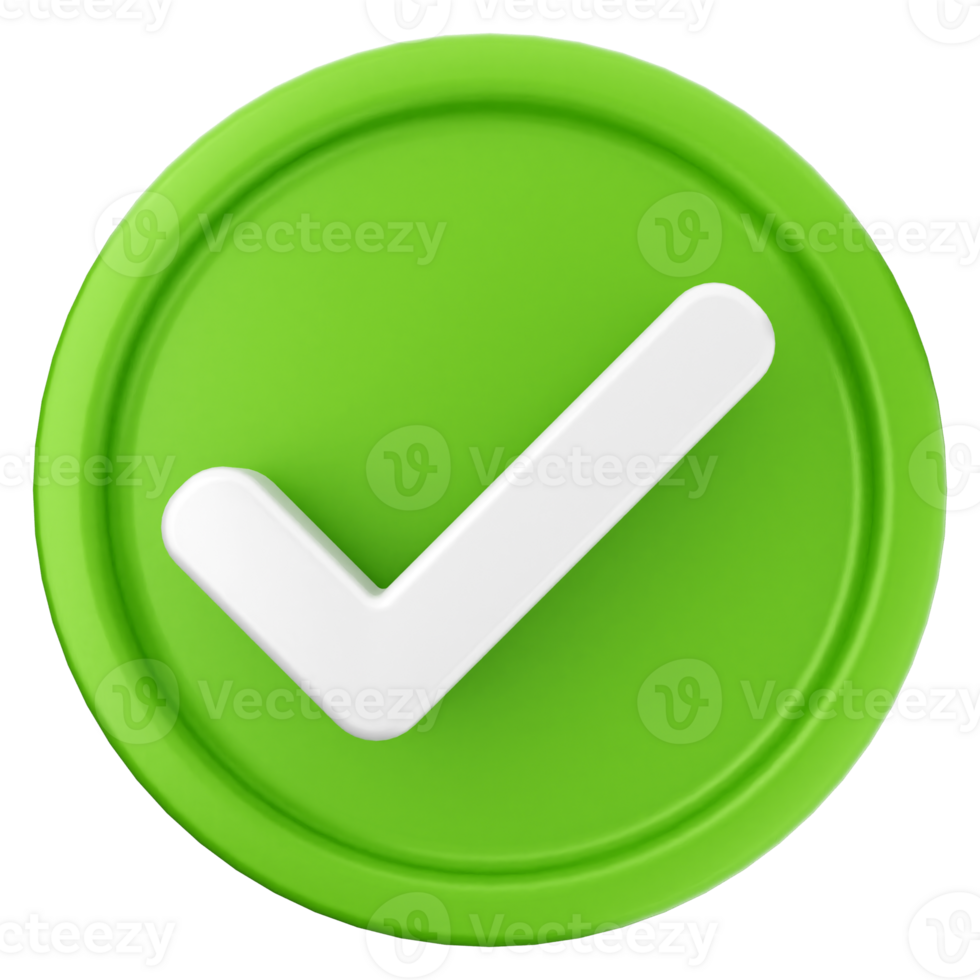 A green check mark icon on a black background png