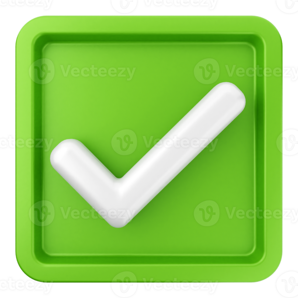 A green check mark icon on a black background png