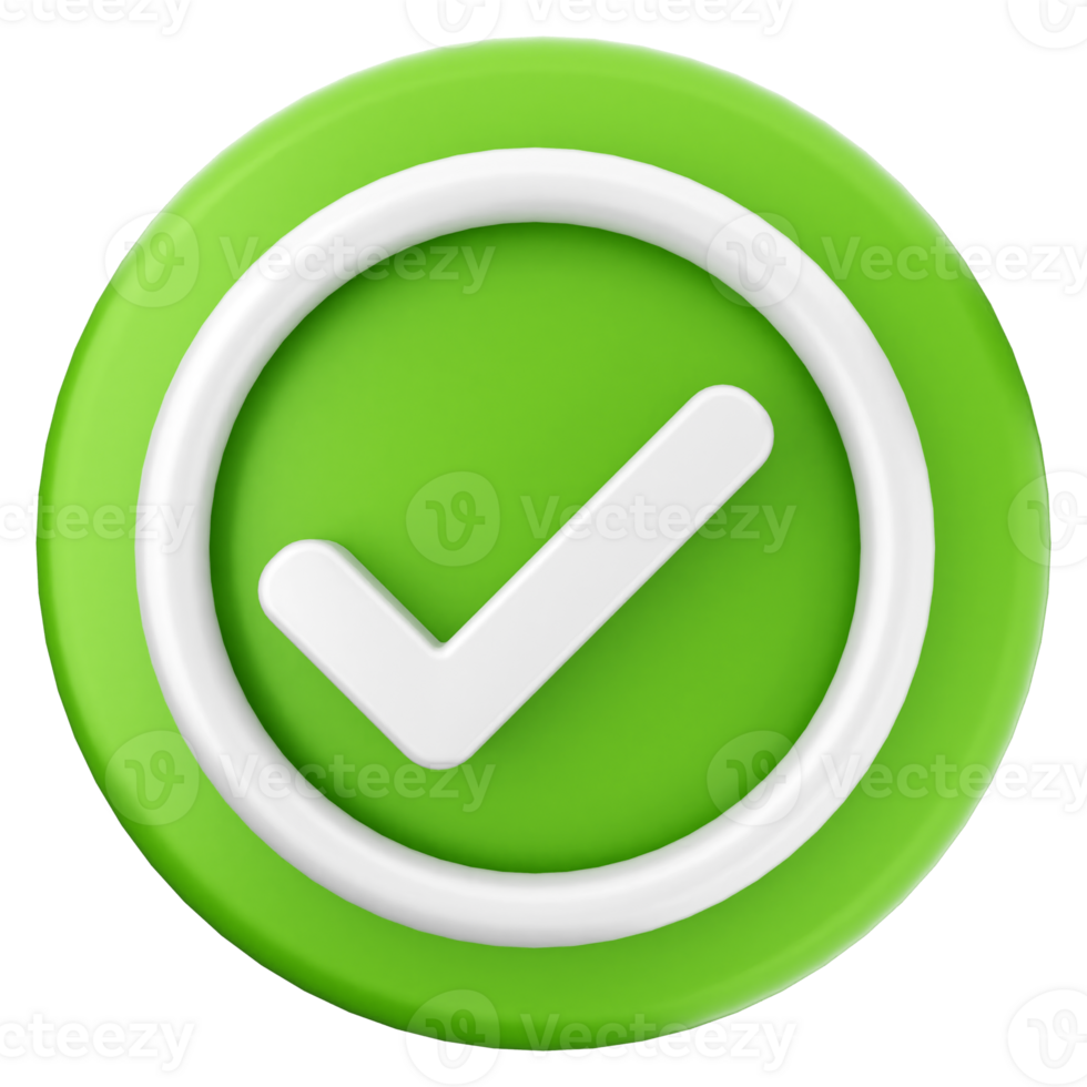A green check mark icon on a black background png