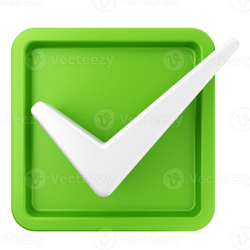 A green check mark icon on a black background png