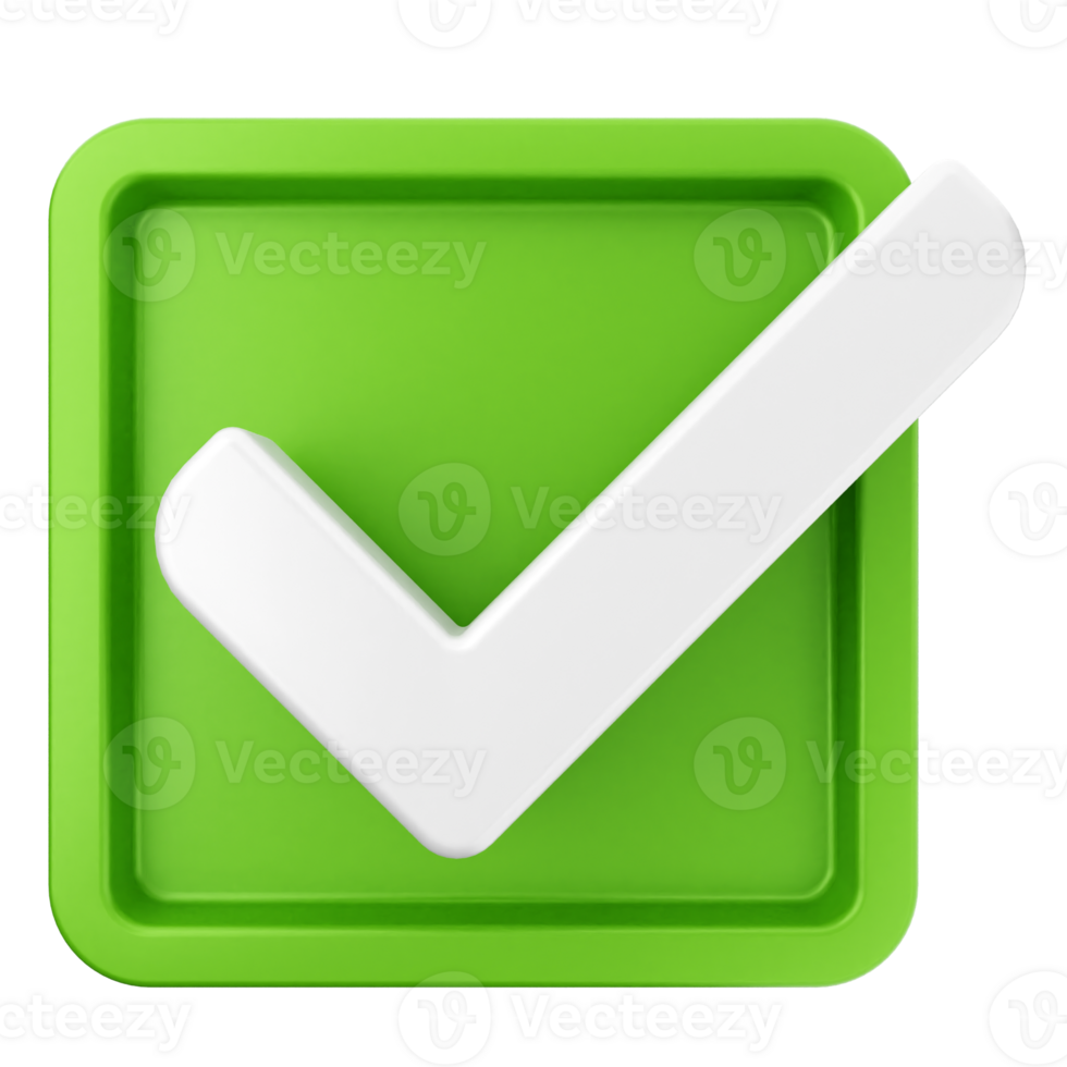 A green check mark icon on a black background png