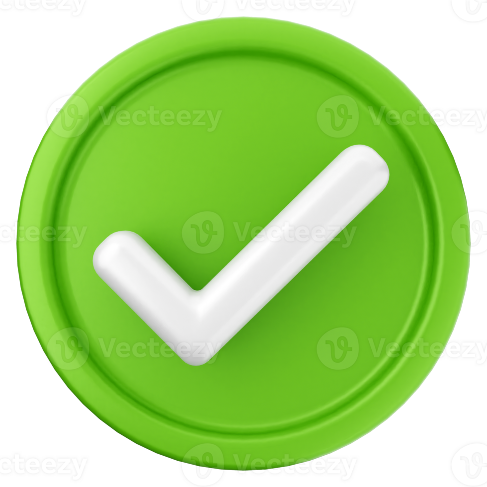 A green check mark icon on a black background png